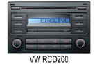 VW autorádio RCD200