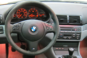 BMW 3 [E46] s OEM autorádiem - interiér